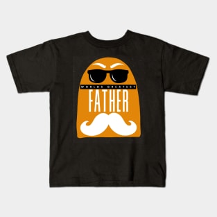 Worlds Greatest Father Father's Day sunglasses Fritts Cartoons Kids T-Shirt